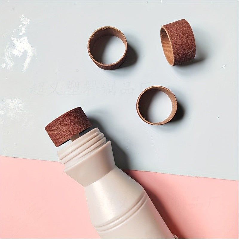 Dog Nail Grinder with 3 Replacement Grinding Rings, Quiet Electric Cat and Dog Nail Trimmer in White for At-Home Paw Filing and Grooming