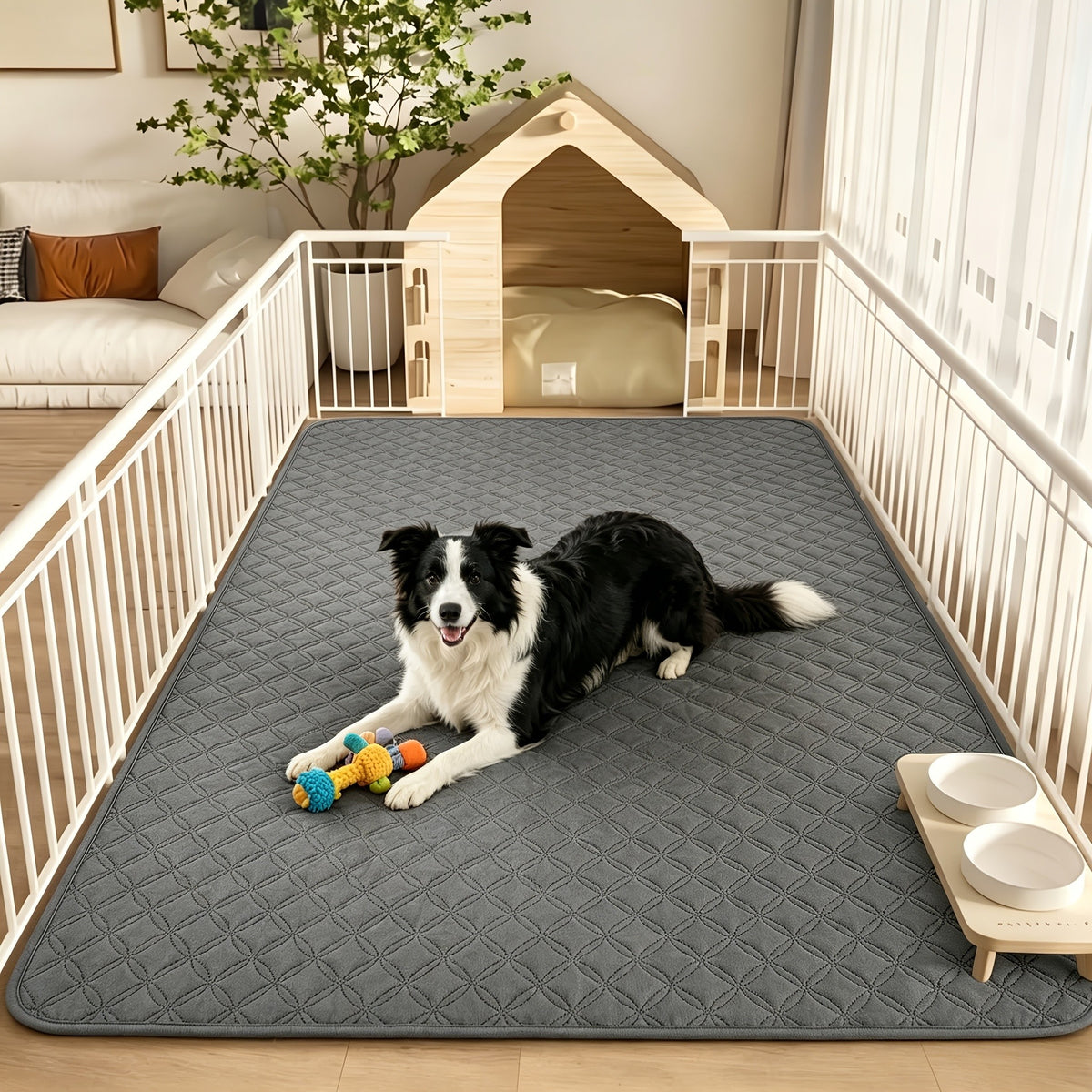 Washable Pet Pee Pads in 18 x 24 to 72 x 72 Inch Sizes, Reusable Non-Slip Absorbent Dog Training Mats with Size-Specific One or Two Pack Options