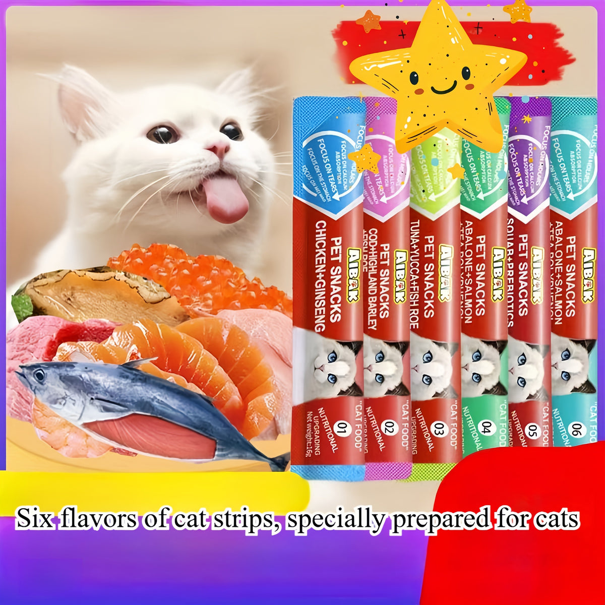 Grain Free Lickable Cat Treats with Feeder, 60 or 120 Creamy Squeeze Tubes, 0.52 oz Each, Mixed Flavor Cat Snacks for Hand Feeding