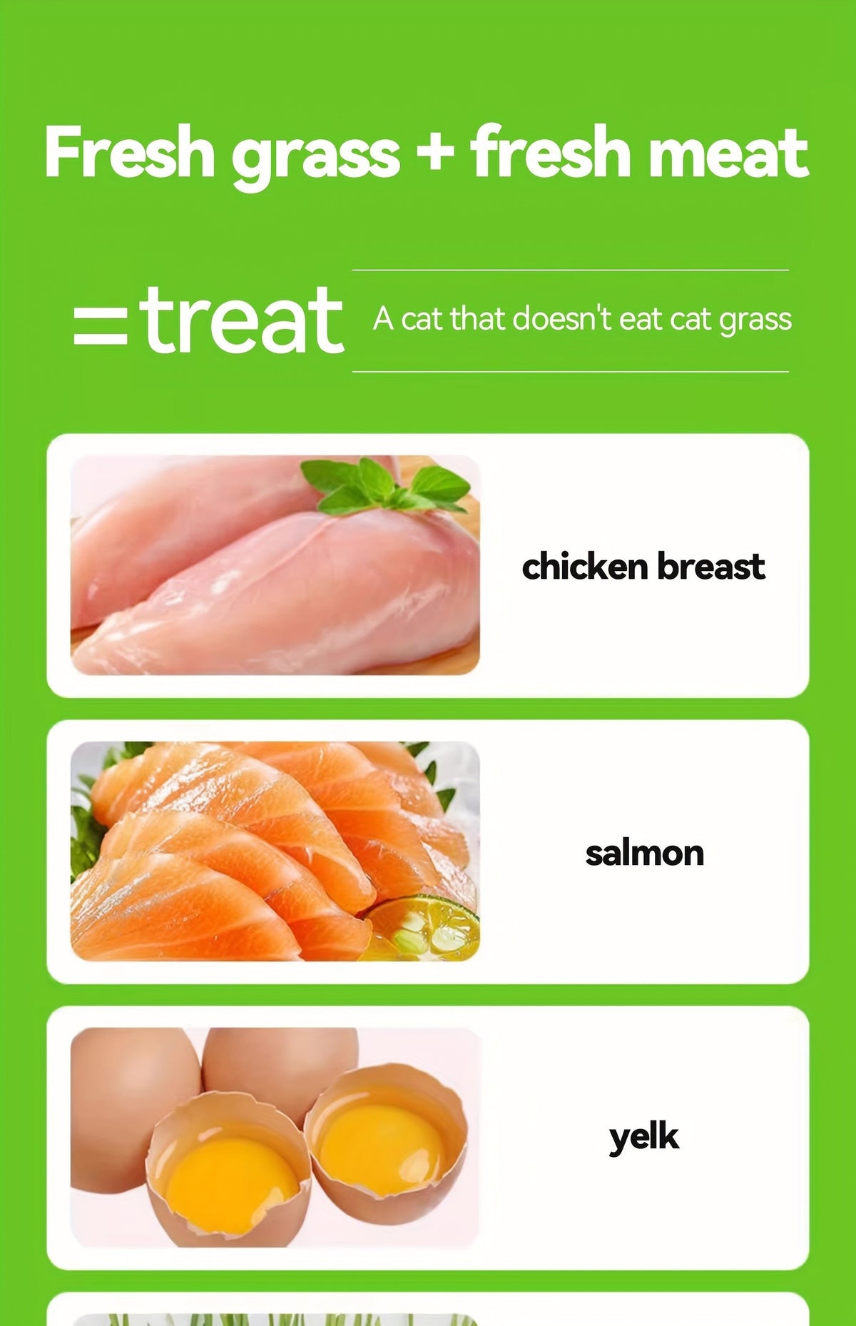 Cat Snack Pellets and Biscuits, 150g Cat Grass Pellets or Mixed Flavor Cat Biscuits and 155g Green Square Mint Granules for Supervised Treat Time