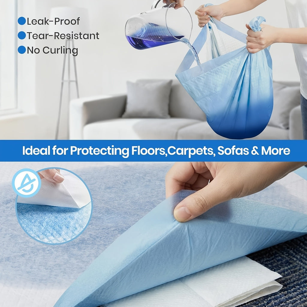 Dog Pee Pads XXXL 31x47/32x36/57x31 Inch, Disposable Dog Urine Pads 8-Layer Thickened Highly Absorbent Leak-Proof, Oversized Puppy Training Pads for Cars Cages Sofas, 60 Count