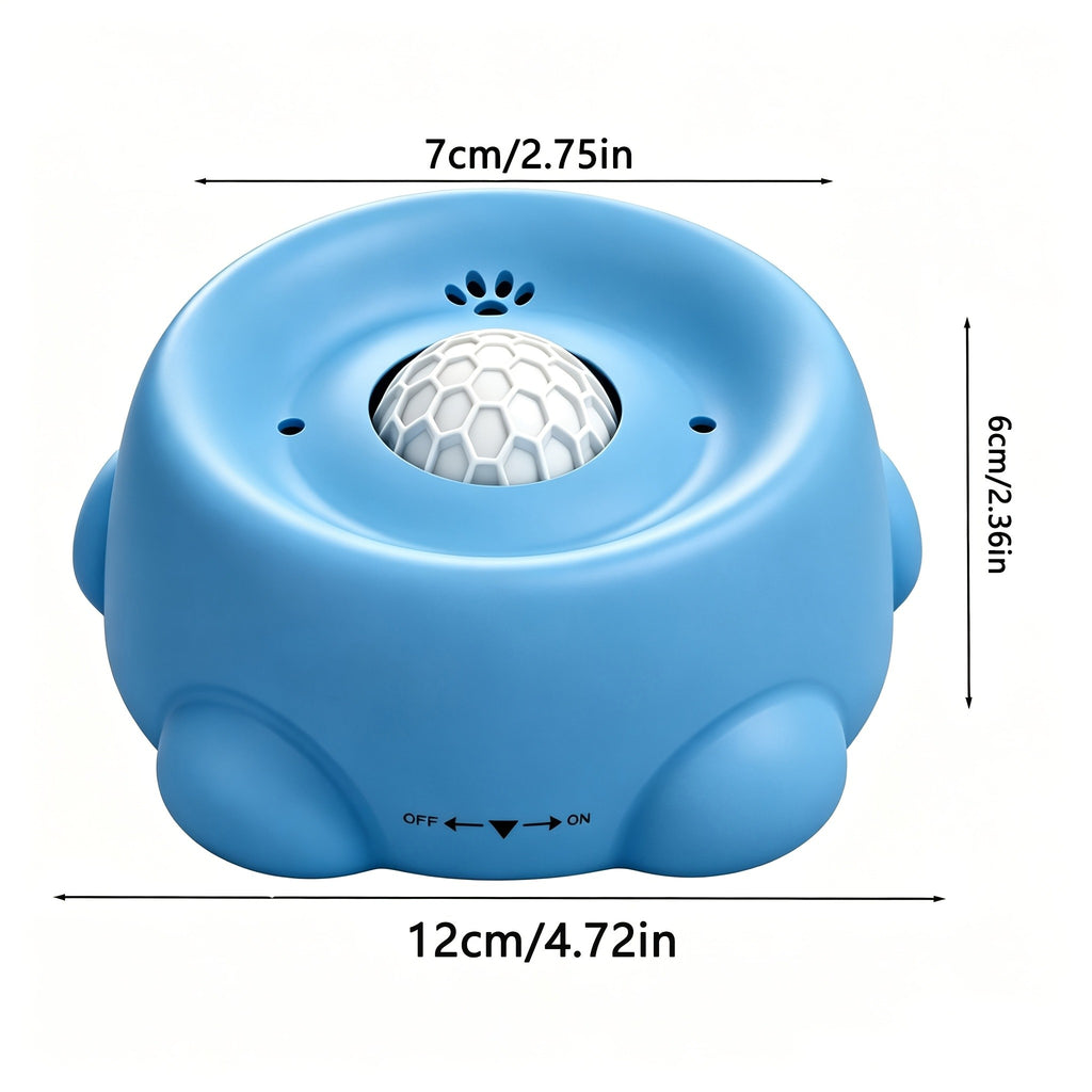 Cat Feeding Station with Food and Water Dispenser Options, Colorful Pet Feeder or Rolling Ball Slow Feeder Bowl for Everyday Indoor Meals