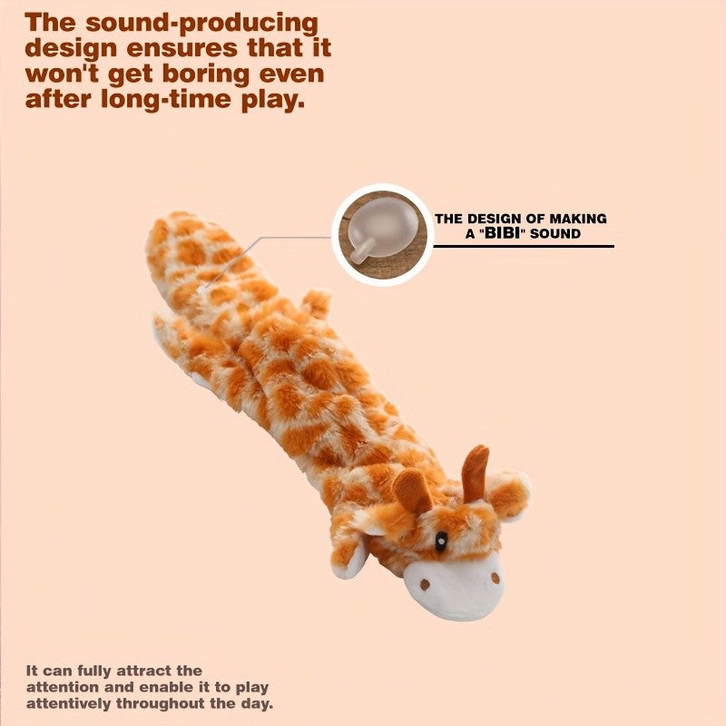 Animal-Shaped Squeaky Dog Toys 10 Pack, Plush Pet Toy Set for Supervised Gentle Chewing and Interactive Indoor Play, Christmas or Everyday Options