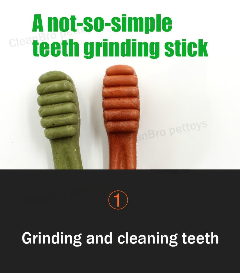 Dog Dental Chews Mint-Flavored Toothbrush Sticks for Medium Dogs 25-50 lbs, Textured Oral Care Treats in 6 or 10 Count Packs