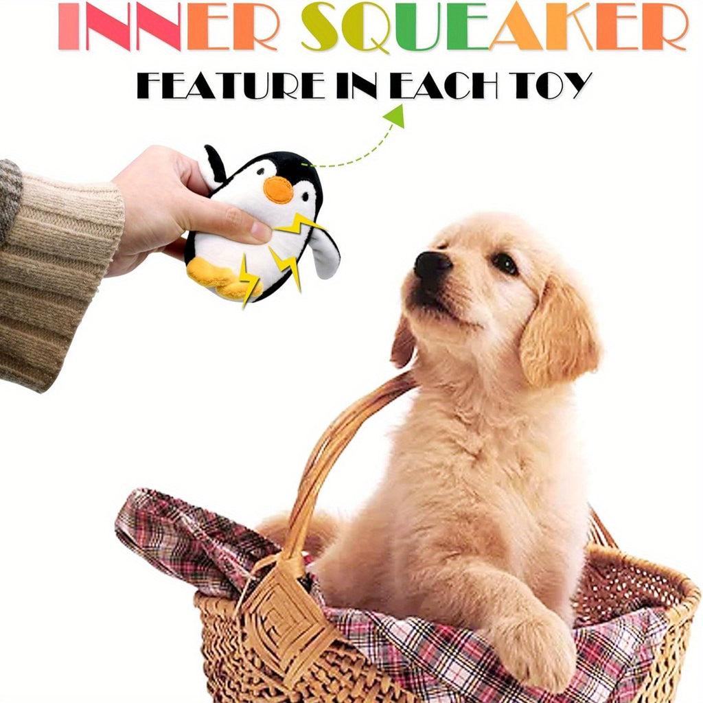 Squeaky Dog Toy Gift Set 12 Pack, Soft Stuffed Animal Puppy Toys with Storage Box for Small and Medium Dogs, Gentle Chewing and Supervised Fetch