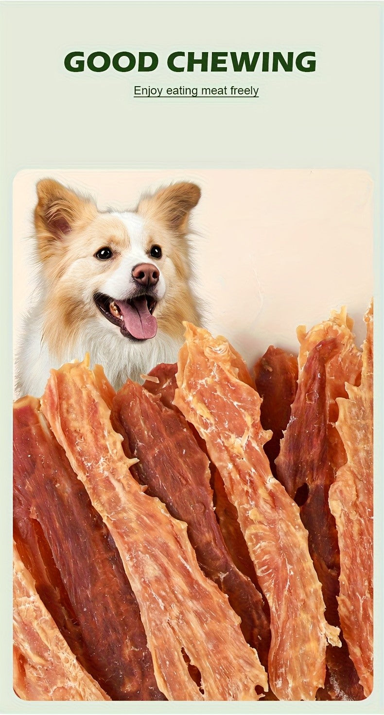 Dog Jerky Treats Chicken and Duck Mix 100g, 100% Real Meat High Protein Training Snacks for Small, Medium and Large Dogs, Long-Lasting Chews for Puppies and Adults