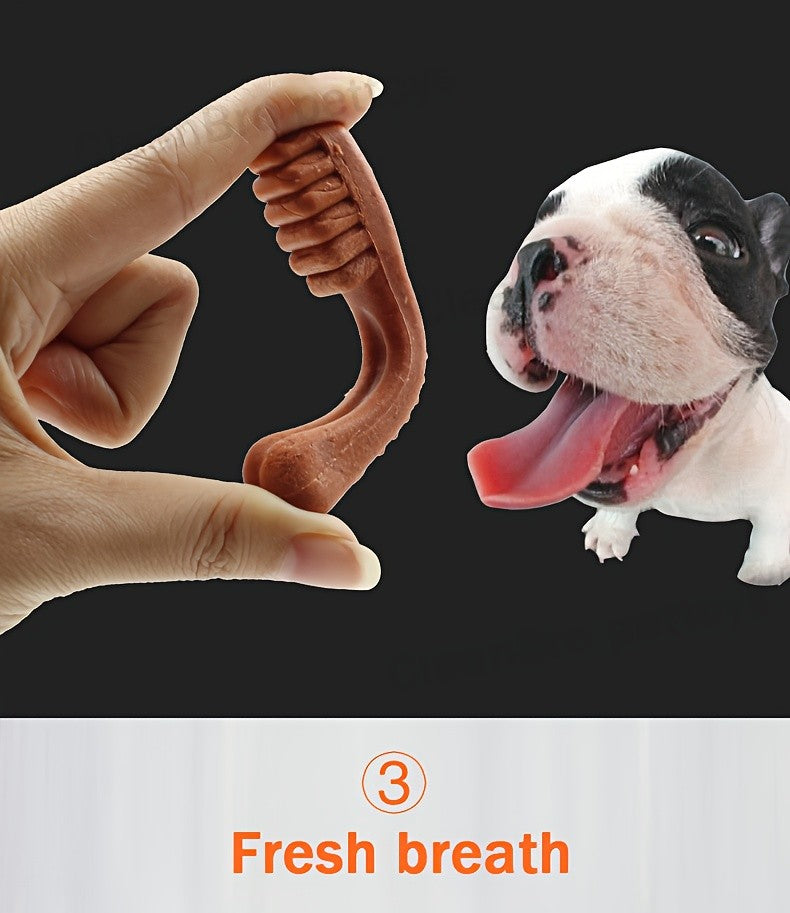 Dog Dental Chews Mint-Flavored Toothbrush Sticks for Medium Dogs 25-50 lbs, Textured Oral Care Treats in 6 or 10 Count Packs