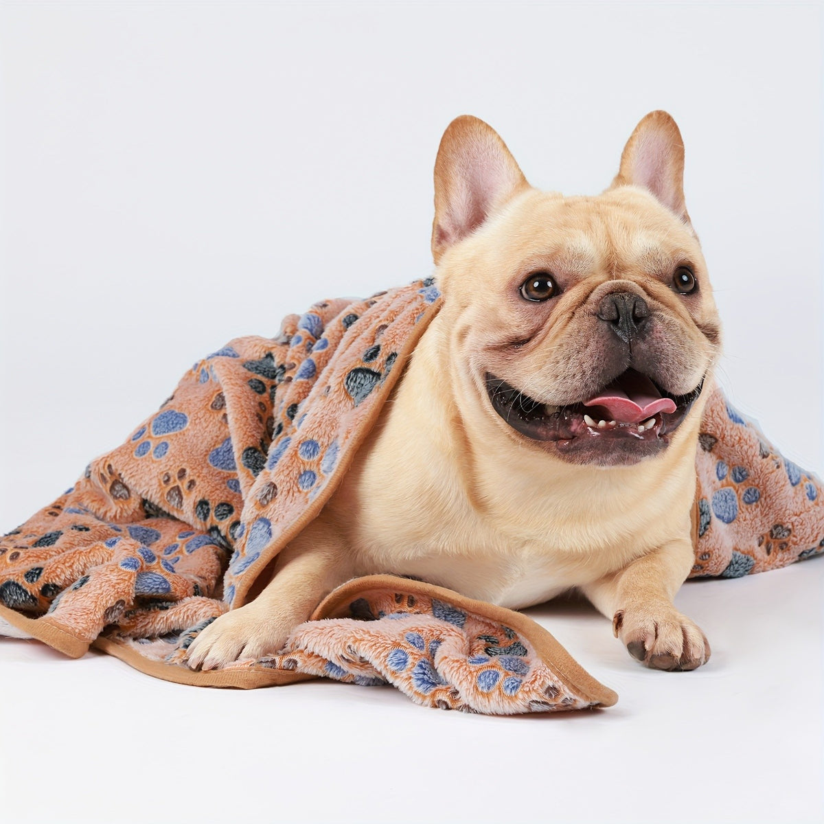 Small Pet Blankets 3 Pack, Soft Fluffy Fleece Throws 20 x 16 Inches for Dogs, Puppies and Cats, Dot, Bone or Paw Pattern Bedding Options