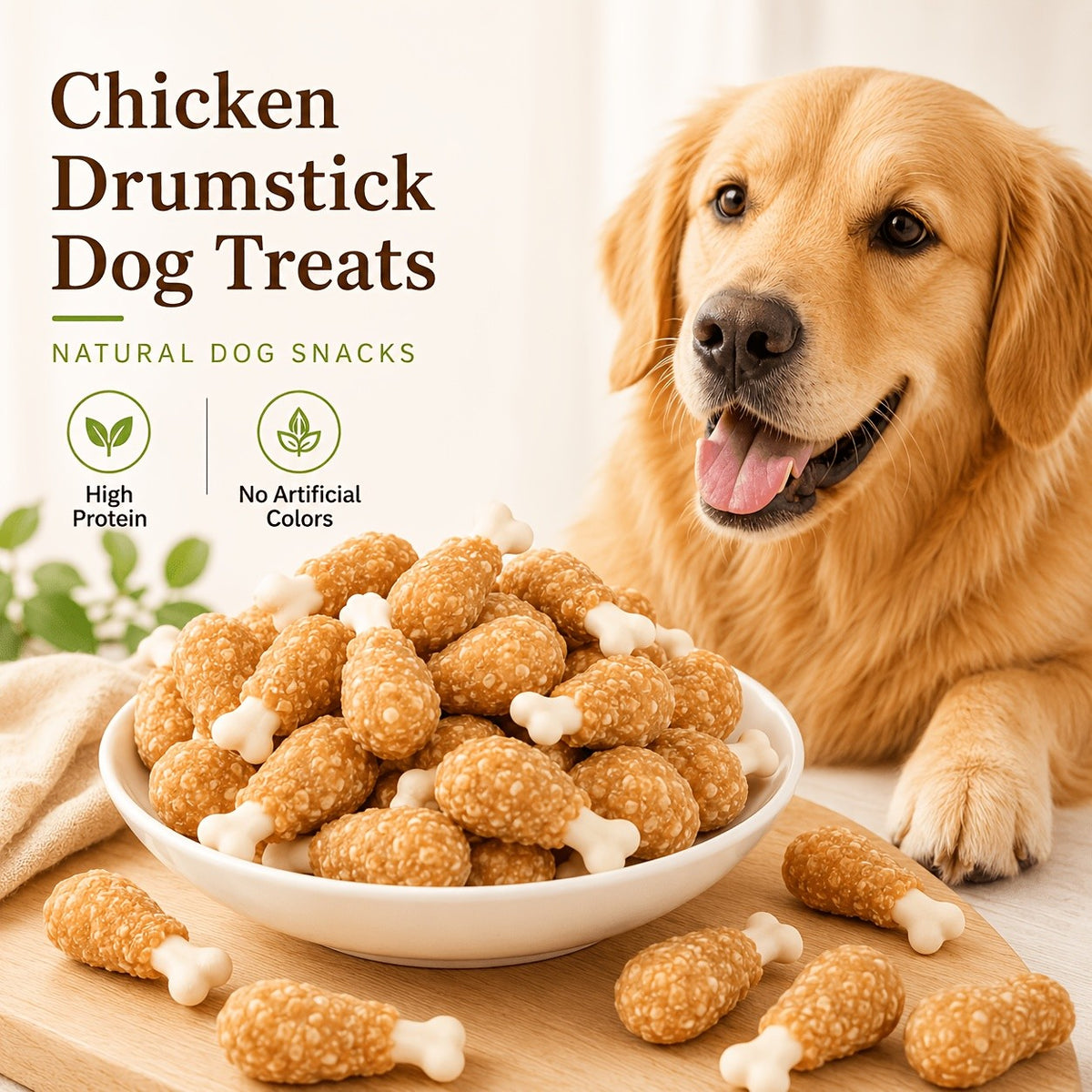 Beef Bone Dog Reward Treats, Beef Cleaning Bone Option for Supervised Chewing, Everyday Snack Time and Training Rewards for Dogs