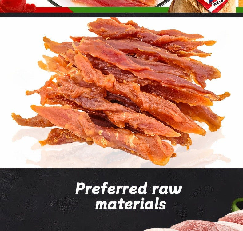 Duck Jerky Dog Treats Twin Packs, 80g Duck Strips or 106g Chicken and Duck Jerky Options for Supervised Training Rewards and Everyday Snack Breaks