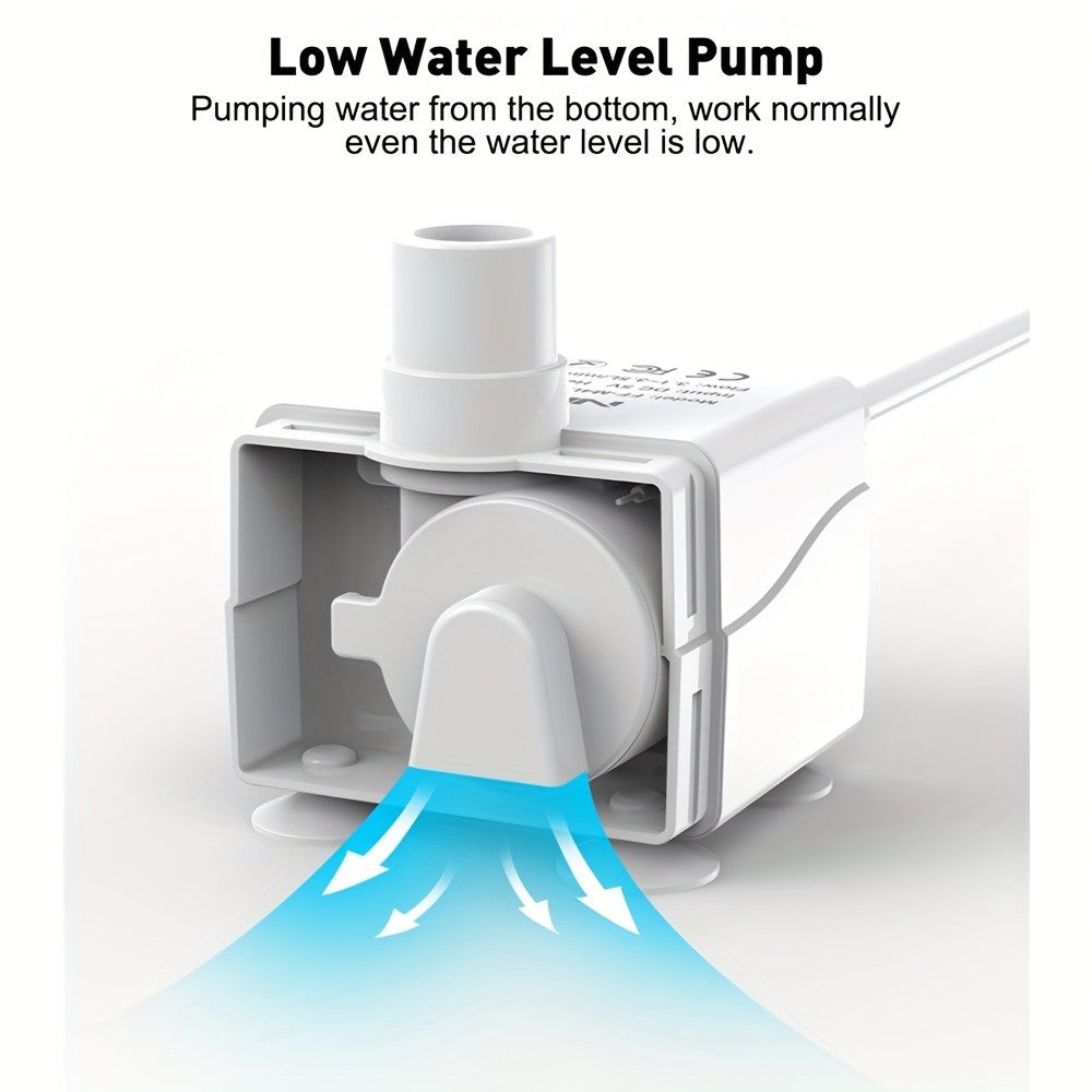 Dog Water Fountain Replacement Pump for NPET DF10 and DF30 Models, White Spare Water Pump Component for Compatible Pet Drinking Fountain Maintenance