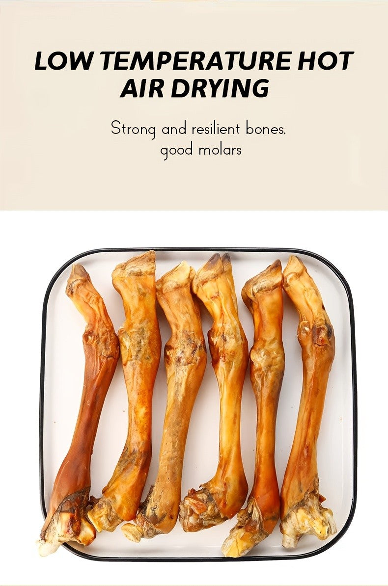 Lamb Trotter Dog Chew, Air-Dried Sheep Hooves for Supervised Chewing Sessions, Animal-Based Treat for At-Home Dog Enrichment