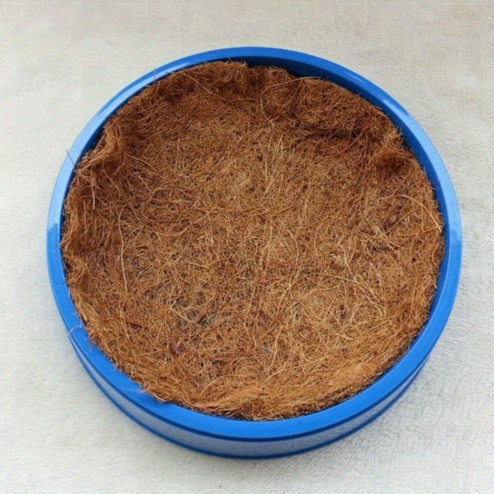 Pigeon Nesting Bowls with Coconut Fiber Mats, 6-Piece Plastic Bird Nest Set for Breeding Season, Racing Pigeon and Dove Loft Care