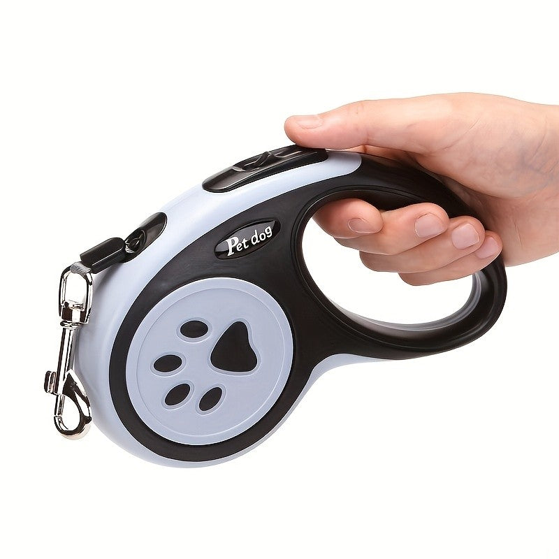 Extendable Pet Leash for Dog and Cat Walks, Black Size L Portable Walking Lead for Supervised Outdoor Strolls and Everyday Pet Outings