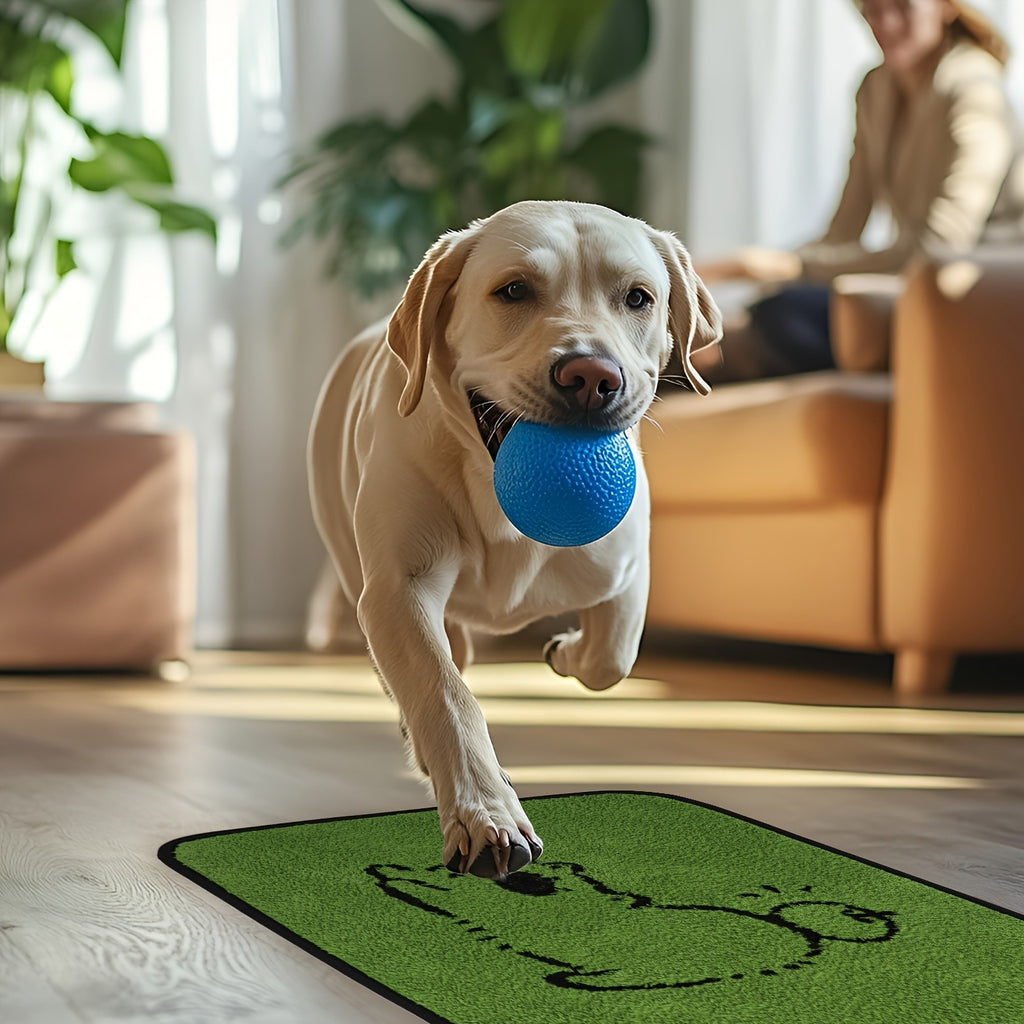 Washable Pee Pads for Dogs 18 x 24 Inches, Reusable Non-Slip Puppy Potty Training Mats with Dog Designs for Floors, Crates and Couches