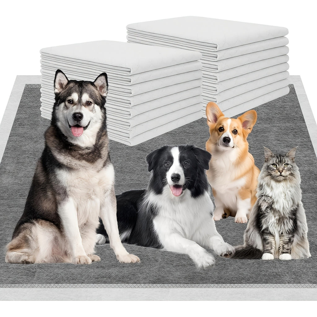 Extra Large Puppy Pads with 8-Layer Absorbent Design, Dog Potty Training Mats for Floors, Crates and Travel, Multiple Sizes in 39 to 100 Count Packs