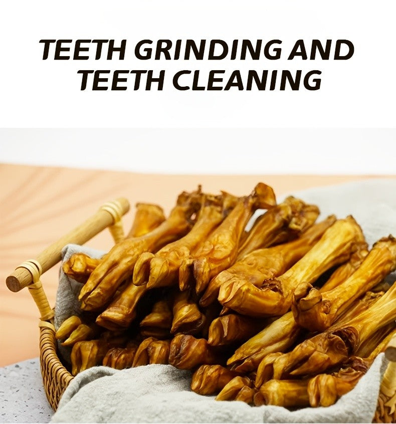 Lamb Trotter Dog Chew, Air-Dried Sheep Hooves for Supervised Chewing Sessions, Animal-Based Treat for At-Home Dog Enrichment