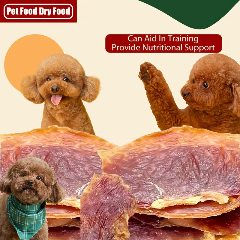 Chicken Gizzard Jerky for Dogs 7.05 oz, Grain-Free High-Protein Dog Treat Slices with No Artificial Flavors for Positive-Reward Training