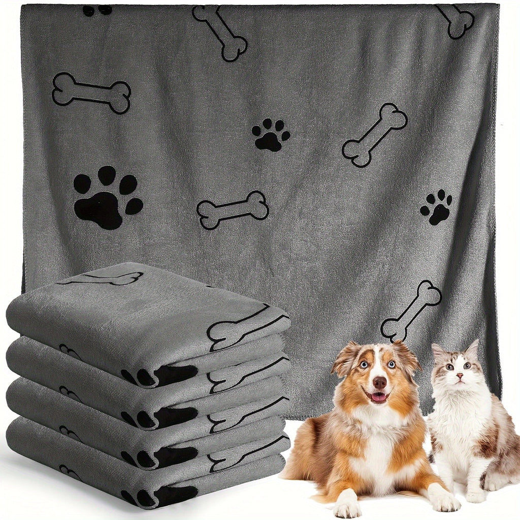 Microfiber Dog Towel, 52 x 100 cm Absorbent Quick-Dry Pet Bath and Grooming Cloth for Medium to Large Dogs, Eight Color Options for Home and Travel