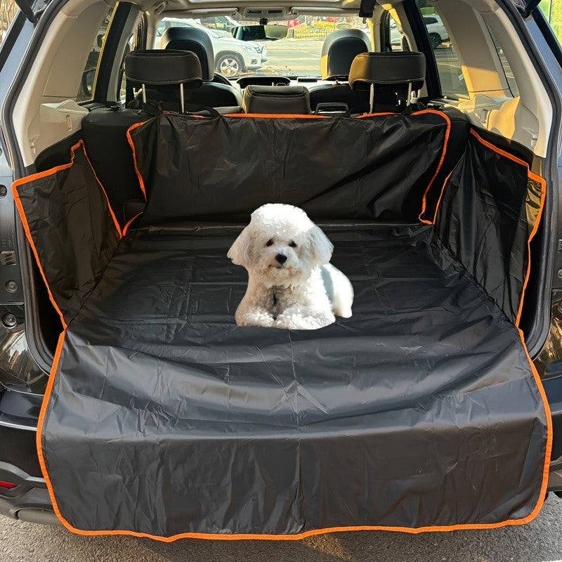 Dog Trunk Cover for Cars, SUVs and Trucks, Durable Anti-Slip Pet Cargo Liner with Two Hooks, Rear Interior Mat for Everyday Travel and Outdoor Trips