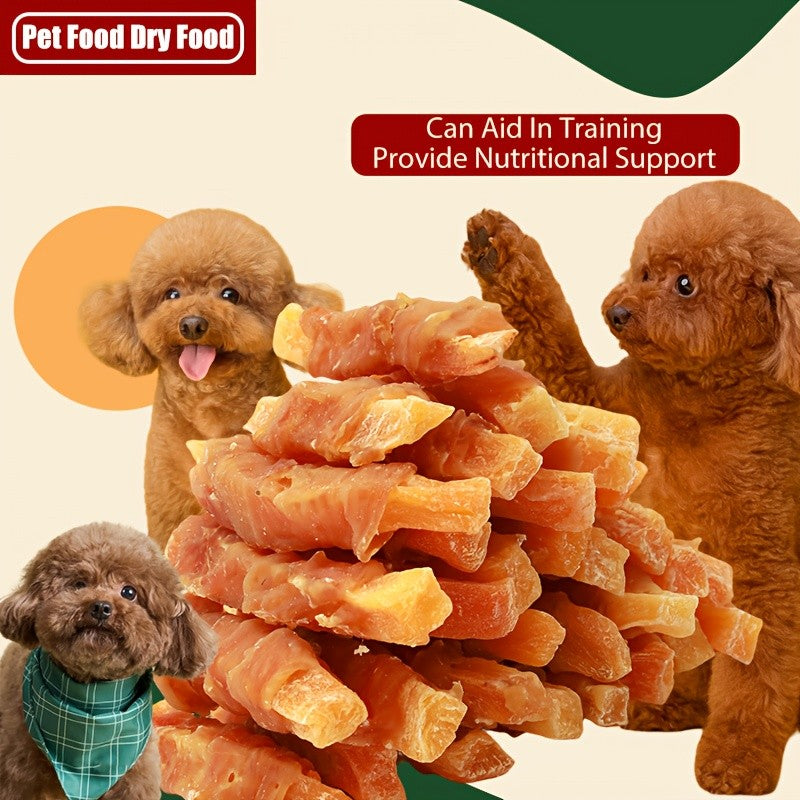 Duck Wrapped Sweet Potato Dog Treats, Chewy Snack Sticks in 220g or 450g Packs for Supervised Training Rewards and Everyday Dog Treat Time