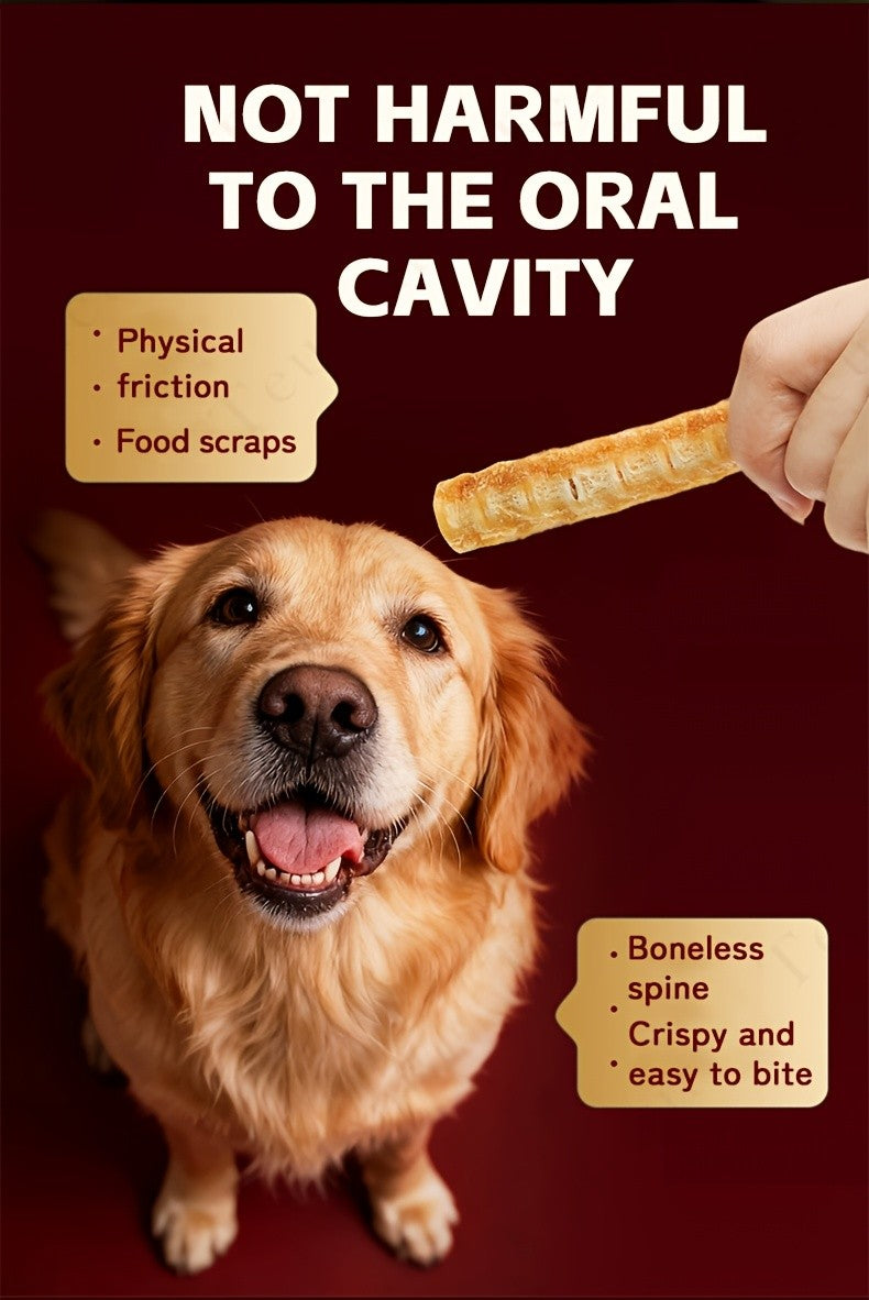 Salmon Bone Dog Treats, 80g Freeze-Dried Crunchy Fish Snacks for Small and Medium Dogs, Supervised Reward Treats for Everyday Treat Time