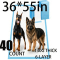 Pee Pads for Large Dogs, Oversized Quick-Dry Disposable Puppy Training Pads, Thickened Leak-Proof Backing, 55 x 36 Inch 40 Count or 53 x 31 Inch 38 Count