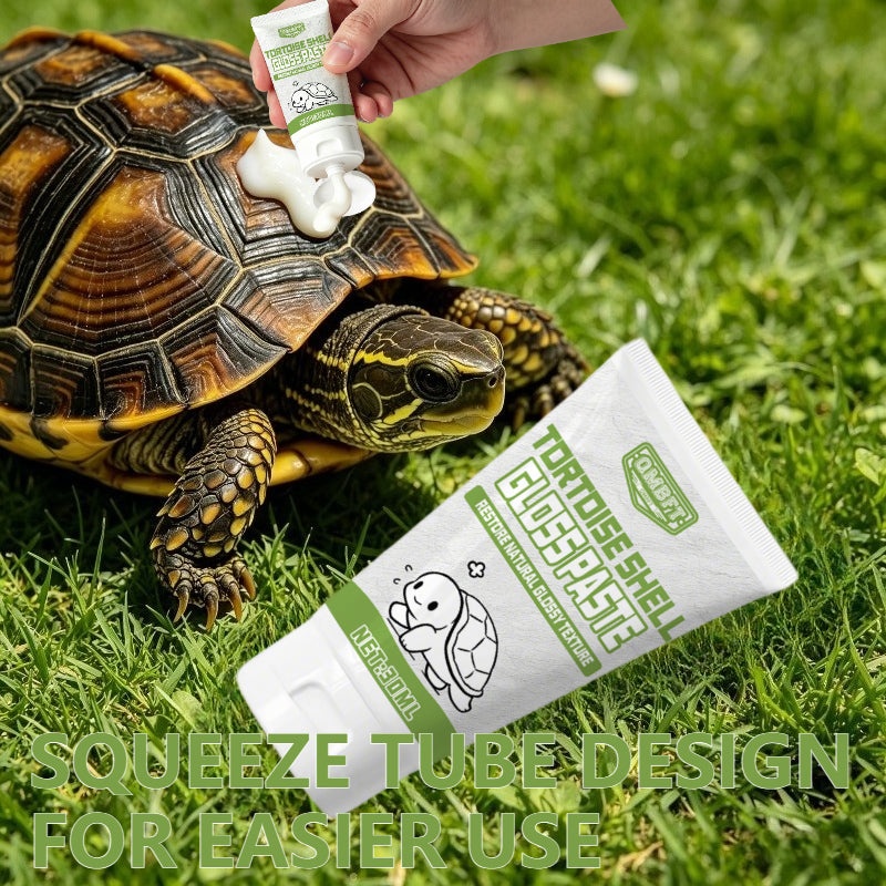 Tortoise Shell Care Cream in Squeeze Tube, 1.01 oz Shell Gloss Paste for Land Tortoise Owners and Routine External Reptile Care Supplies