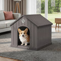 Slanted Roof Dog House with Ventilated Design, Indoor Outdoor Pet Shelter for a Dedicated Resting Area, Four Listed Color and Model Options