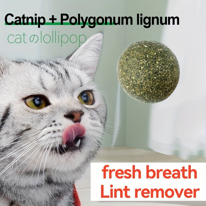 Catnip Silvervine Balls 6 Pack, Cat Herb Toy Balls for Supervised Indoor Play, Everyday Toy Rotation and Cat Lover Holiday Gift Baskets