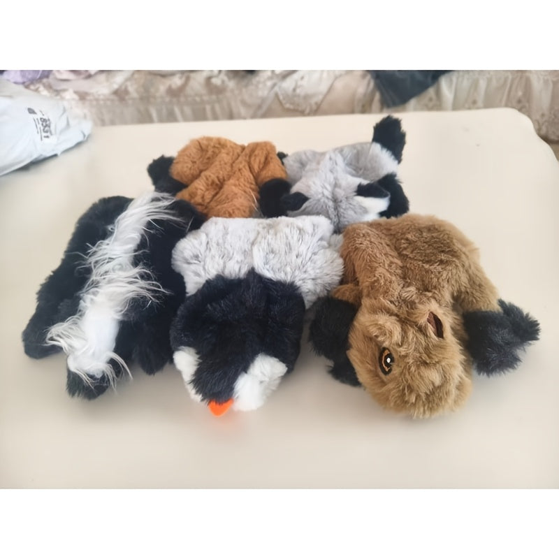 Stuffing-Free Dog Toy Dolls 5 Pack, Squeaky Plush Pet Toys for Supervised Gentle Chewing, Interactive Play, Toy Rotation and Dog Birthday Gifts
