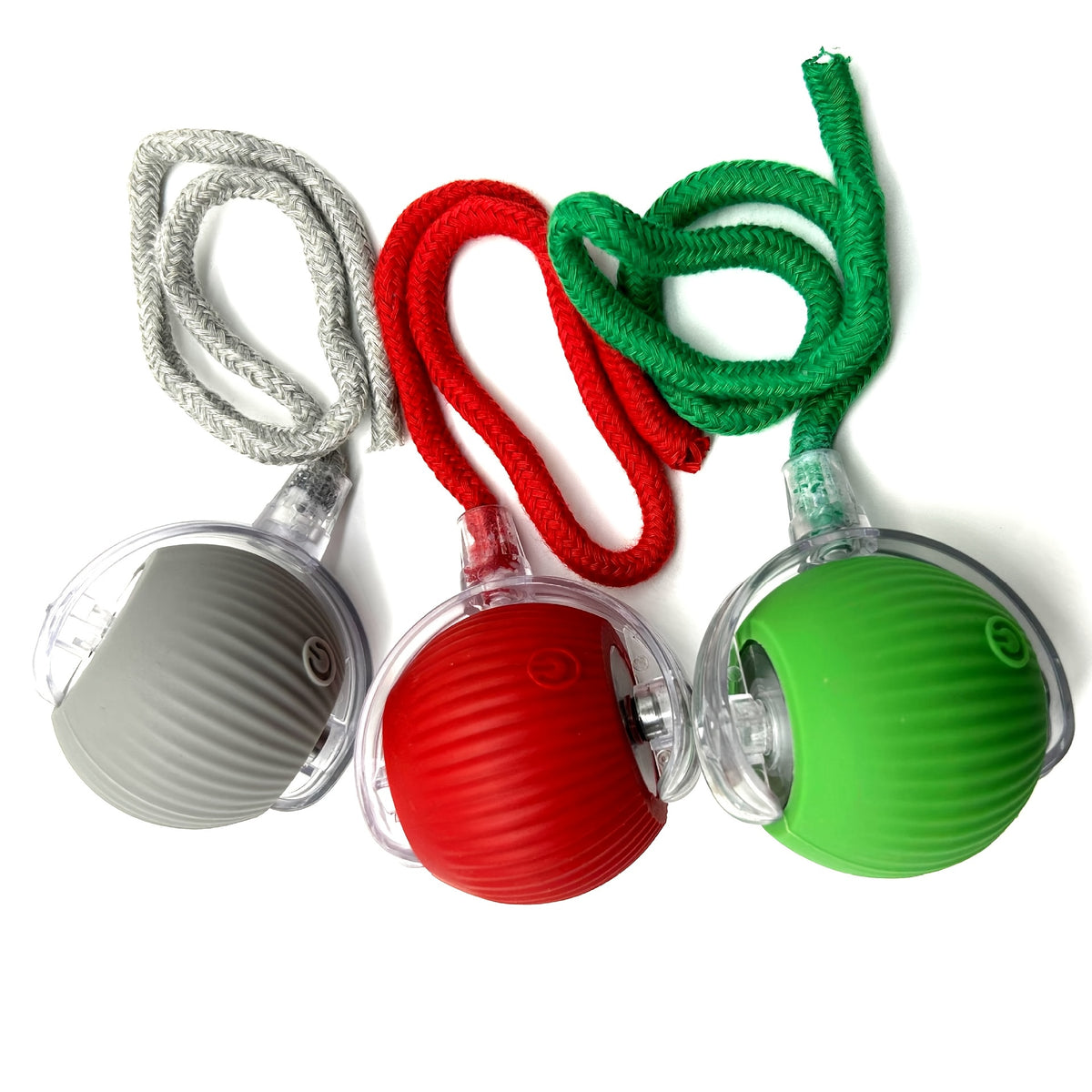 Interactive Cat Ball Toy 3 Pack, USB Rechargeable Self-Moving Pet Balls with LED Lights and 3 Play Modes for Cats and Small Dogs, Multicolor