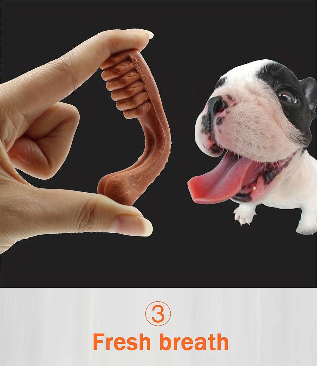 Dog Dental Chew Bone 90g, Beef Milk Mint Toothbrush Cleaning Bone Option for Supervised Chewing and Everyday At-Home Canine Oral Care Routines