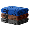 Microfiber Pet Towels 3-Pack, Soft Absorbent Quick-Drying Medium Bath Towels for Dog and Cat Grooming, Post-Bath Drying and Everyday Paw Cleanup