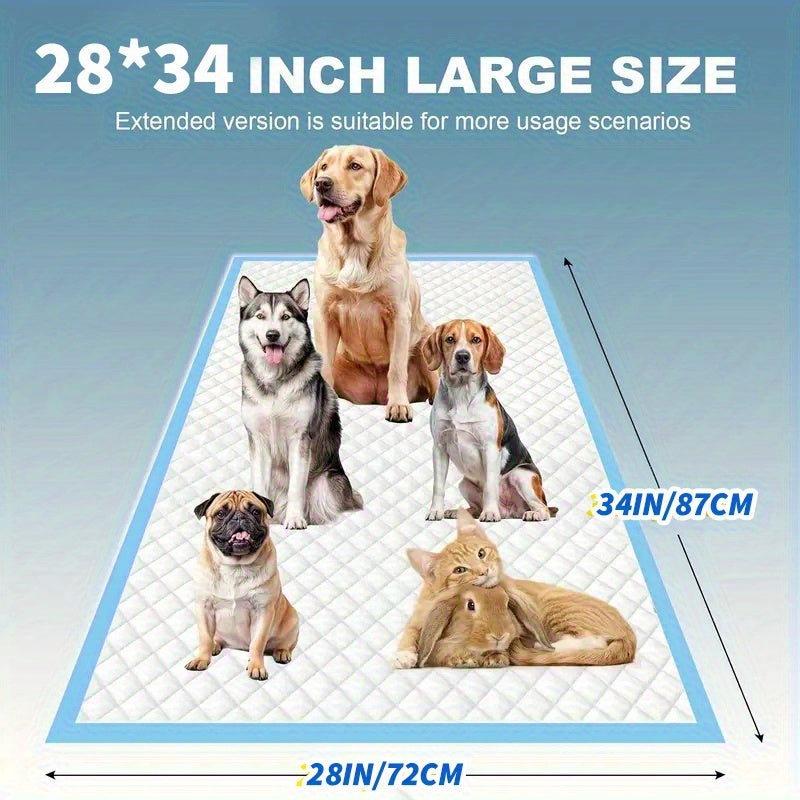 Dog Pee Pads 99 Count, 28 x 34 Inch Disposable Absorbent Puppy Potty Training Pads with Leak Protection and Odor Control for Indoor Accident Cleanup
