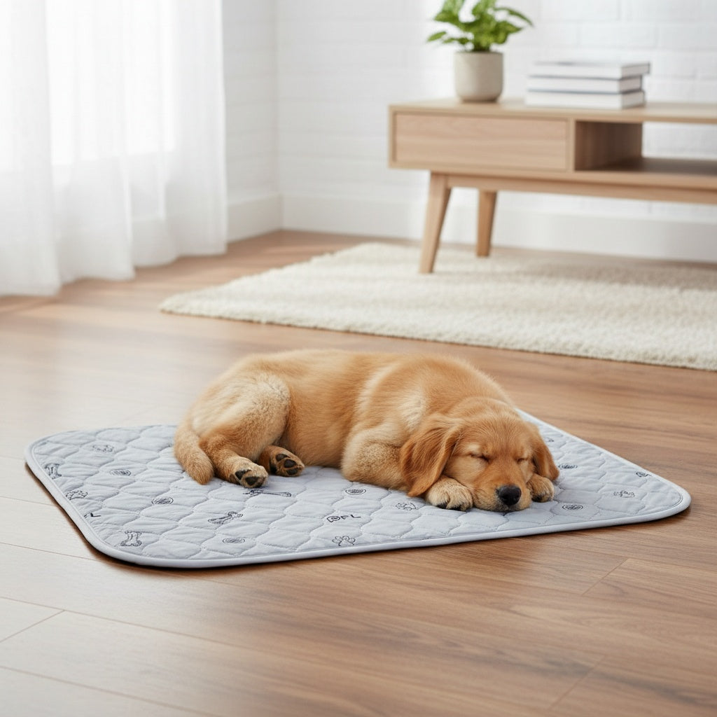 Washable Puppy Training Pads in 24 x 16 or 36 x 41 Inches, Reusable Four-Layer Non-Slip Dog Pee Mats with Size-Specific 2 or 6 Pack Options