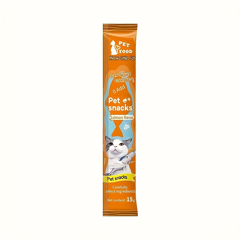 Squeezable Cat Treats Variety Pack, Lickable Cat Sticks in Tuna, Salmon, Chicken and Beef Flavors, 16 Count or 101 Count with Feeder