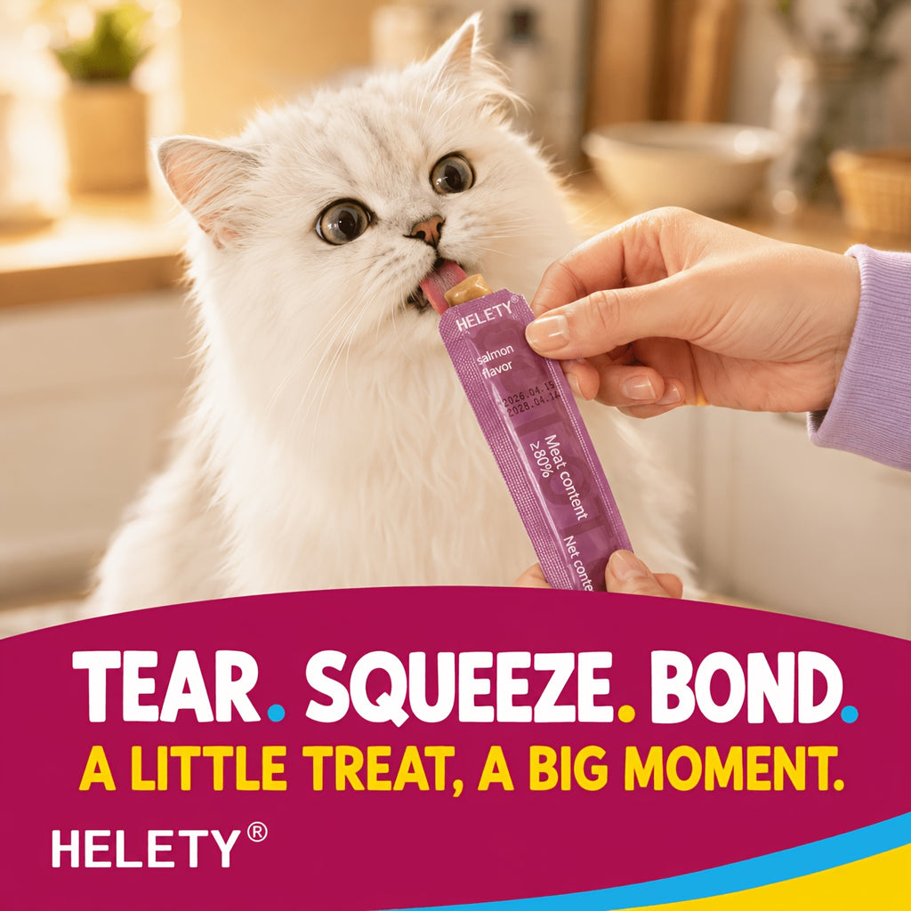 Creamy Lickable Cat Treats 15g, Squeeze Cat Snacks and Food Topper in Tuna, Salmon or Chicken, 10 Count Packs or 30 Count Chicken Option