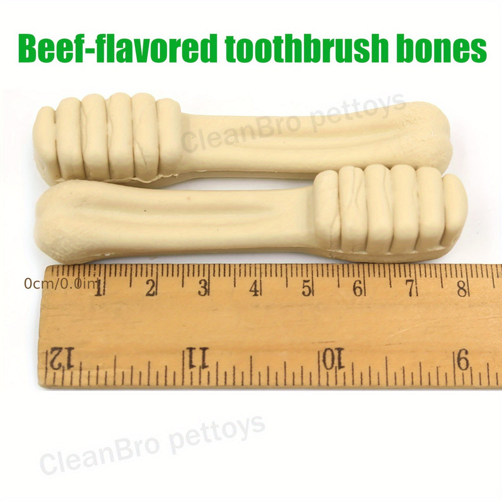 Dog Dental Chews Mint-Flavored Toothbrush Sticks for Medium Dogs 25-50 lbs, Textured Oral Care Treats in 6 or 10 Count Packs
