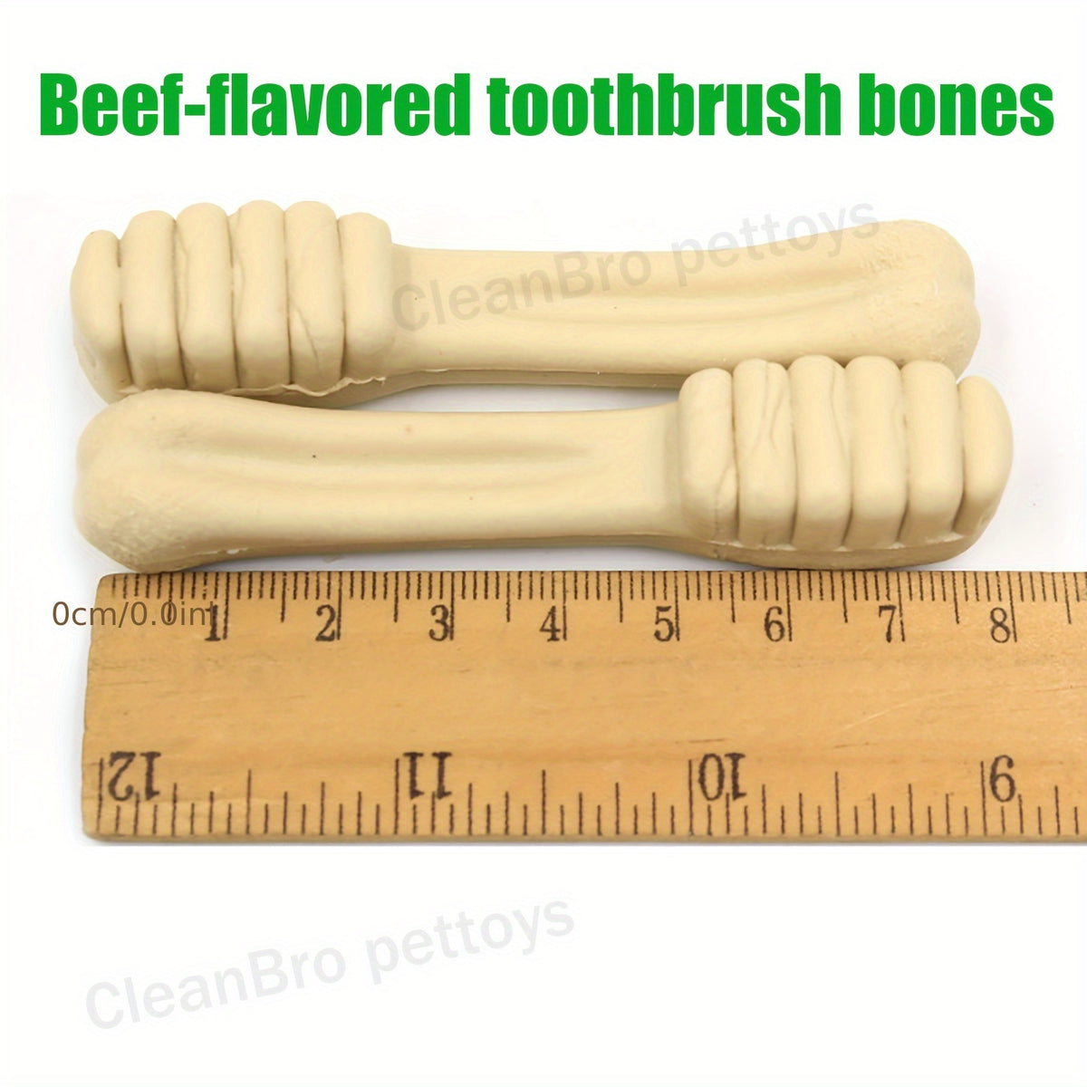 Dog Dental Chews Mint-Flavored Toothbrush Sticks for Medium Dogs 25-50 lbs, Textured Oral Care Treats in 6 or 10 Count Packs