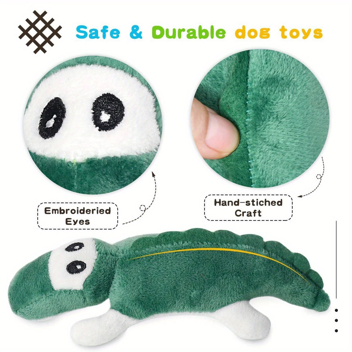 Puppy Squeaky Toy Bundle, 6 or 12 Soft Stuffed Plush Dog Toys for Small and Medium Dogs, Supervised Gentle Play and Everyday Toy Rotation