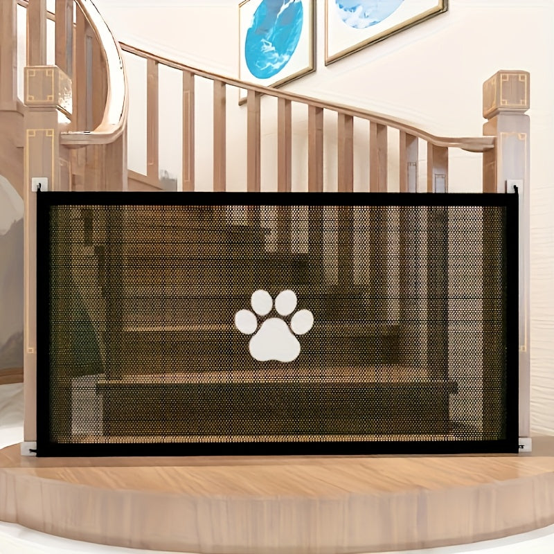 Dog Mesh Gate for Room Separation, Portable Folding Pet Barrier Net with 43.31 Inch Small and 70.87 Inch Large Length Options or Model M Set