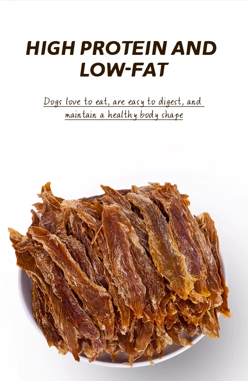 Chicken and Duck Jerky Dog Treats Mixed Pack, Air-Dried Breast Meat Strips for Supervised Training Rewards and Everyday Snack Time