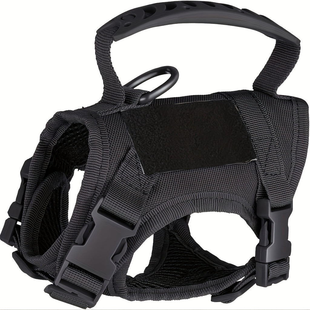 Tactical Cat Harness with Adjustable Chest Straps, 600D Pet Vest for Cats and Puppies, One-Size Training Gear in Six Color Options