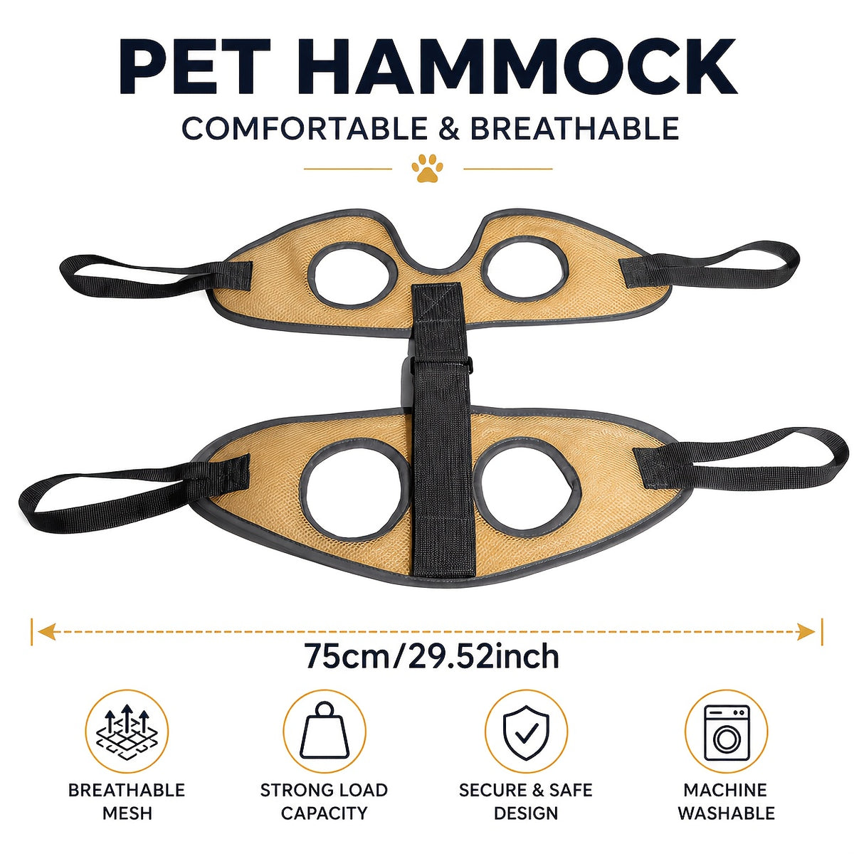 Cat Grooming Hammock with 4 S-Hooks and Fixed Straps, Breathable Mesh Nail Trimming Support for Cats and Small Dogs in Grey or Pink