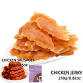 Chicken Breast Jerky Treats for Cats and Dogs, 100g x 3 Pack or Chicken Combo Pet Snacks for Supervised Training Rewards and Everyday Treat Time