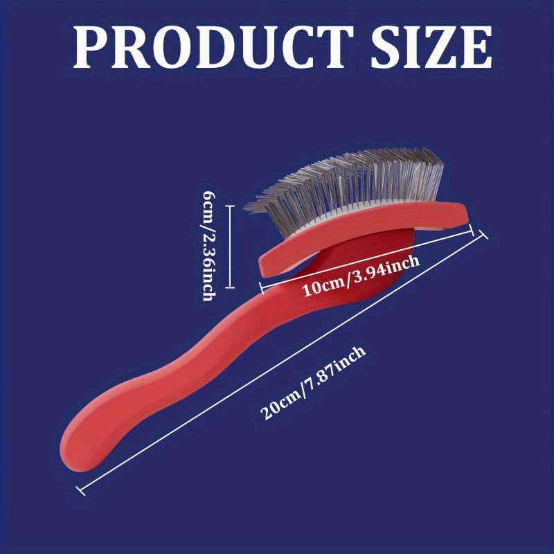 Long Pin Dog Slicker Brush 3-Pack, Stainless Steel Grooming Brushes for Large Dogs, Thick Coats, Loose Fur and Everyday Detangling in Multi-Dog Homes