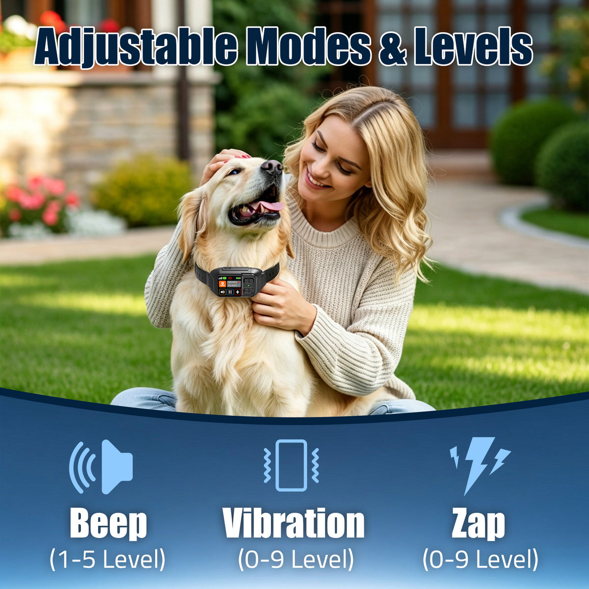 GPS Dog Fence Collar with App Support, Wireless Virtual Electric Fence and Smart Pet Locator for Supervised Outdoor Boundary Training