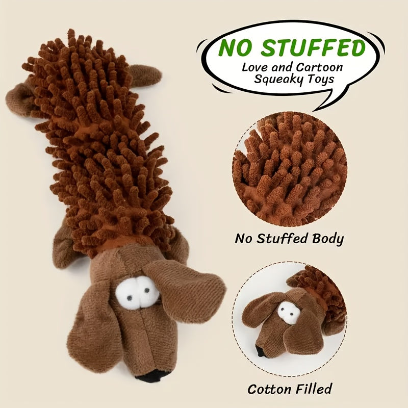 Crinkle Plush Dog Toys 6 Pack, Soft Interactive Squeaky Pet Toy Set for Small and Medium Dogs, Supervised Puppy Training and Indoor Play