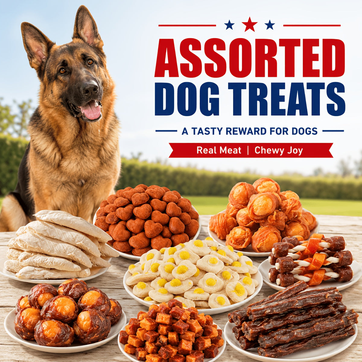 Dog Snack Combo Pack with Chicken-Flavored Milk Bars, Biscuits and Duck Chew Options, Assorted Jerky Treat Packs for Everyday Rewards